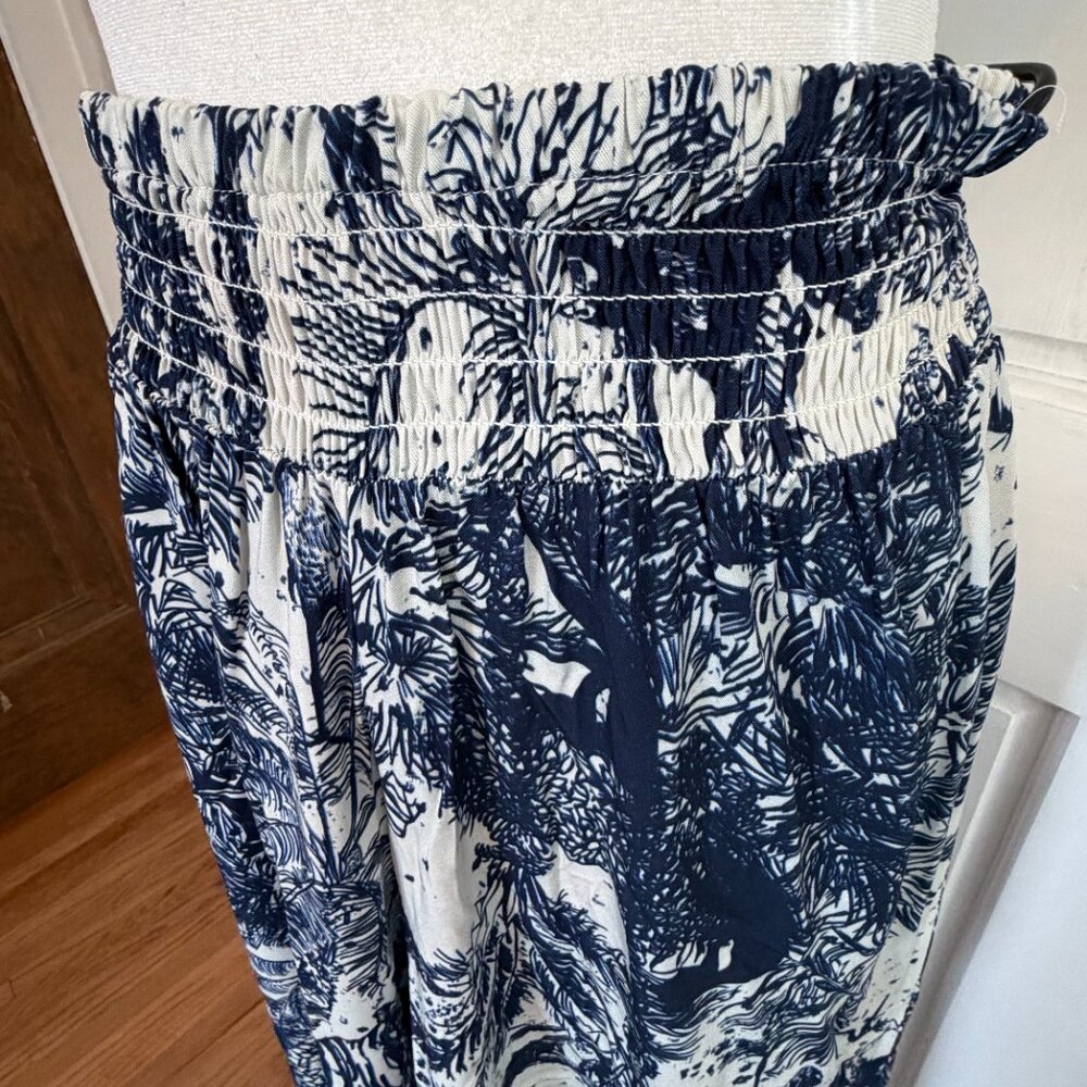 scandal italy | wide leg smocked waist pants | NWT medium - Picture 3 of 7